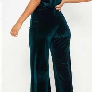 COPY - New with tags velvet one shoulder jumpsuit